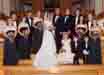Together with wedding party